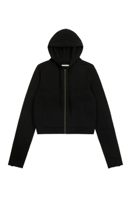 Lätt Cropped Zip-Up Hoodie