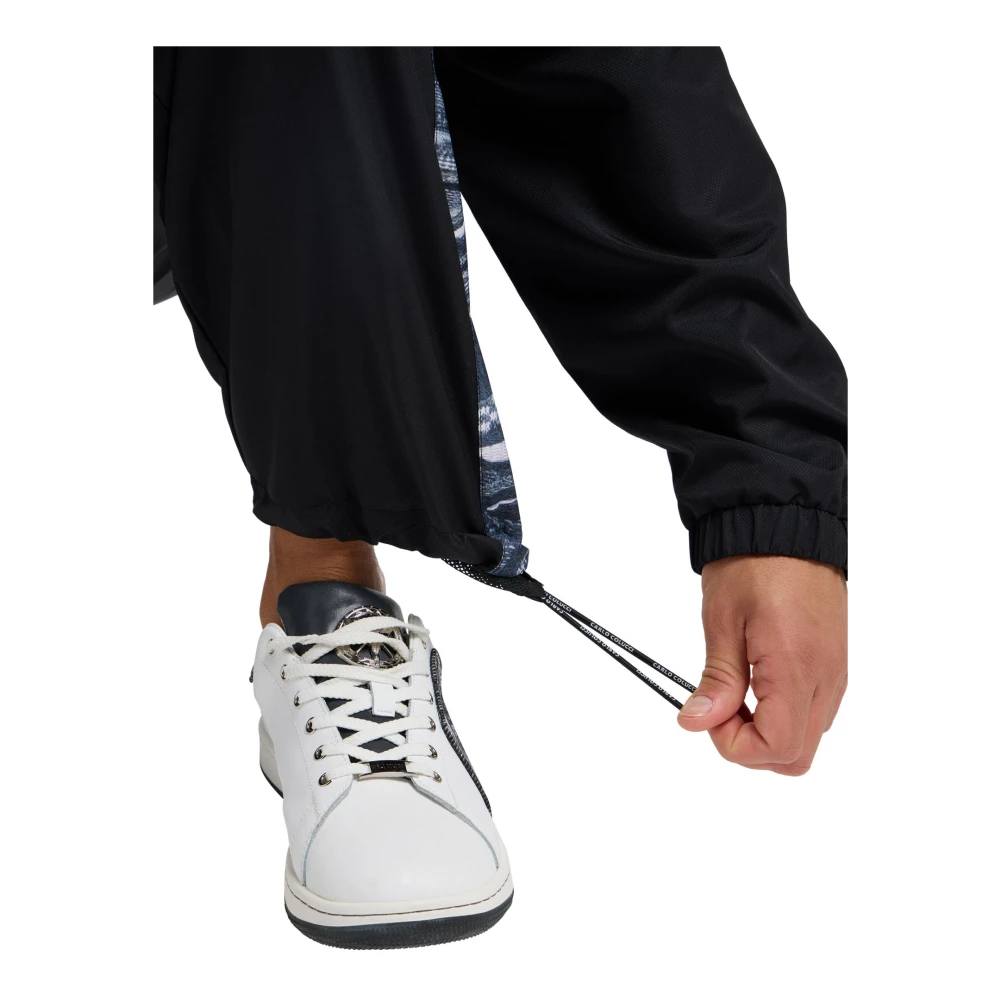 carlo colucci Sportief Tracksuit Set met Wafelstructuur Black Heren