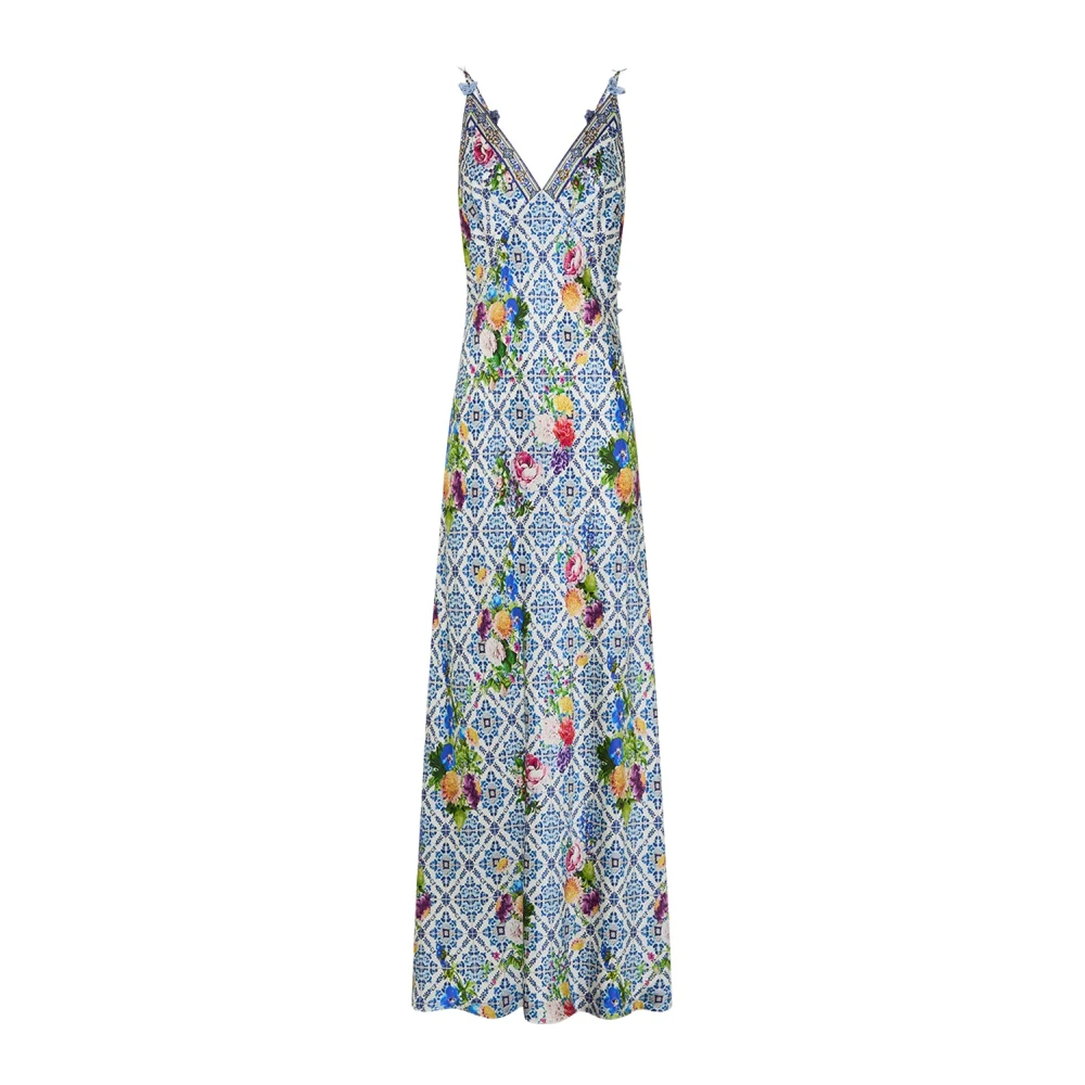 Camilla Portugees Paleis Zijden Jurk Multicolor Dames