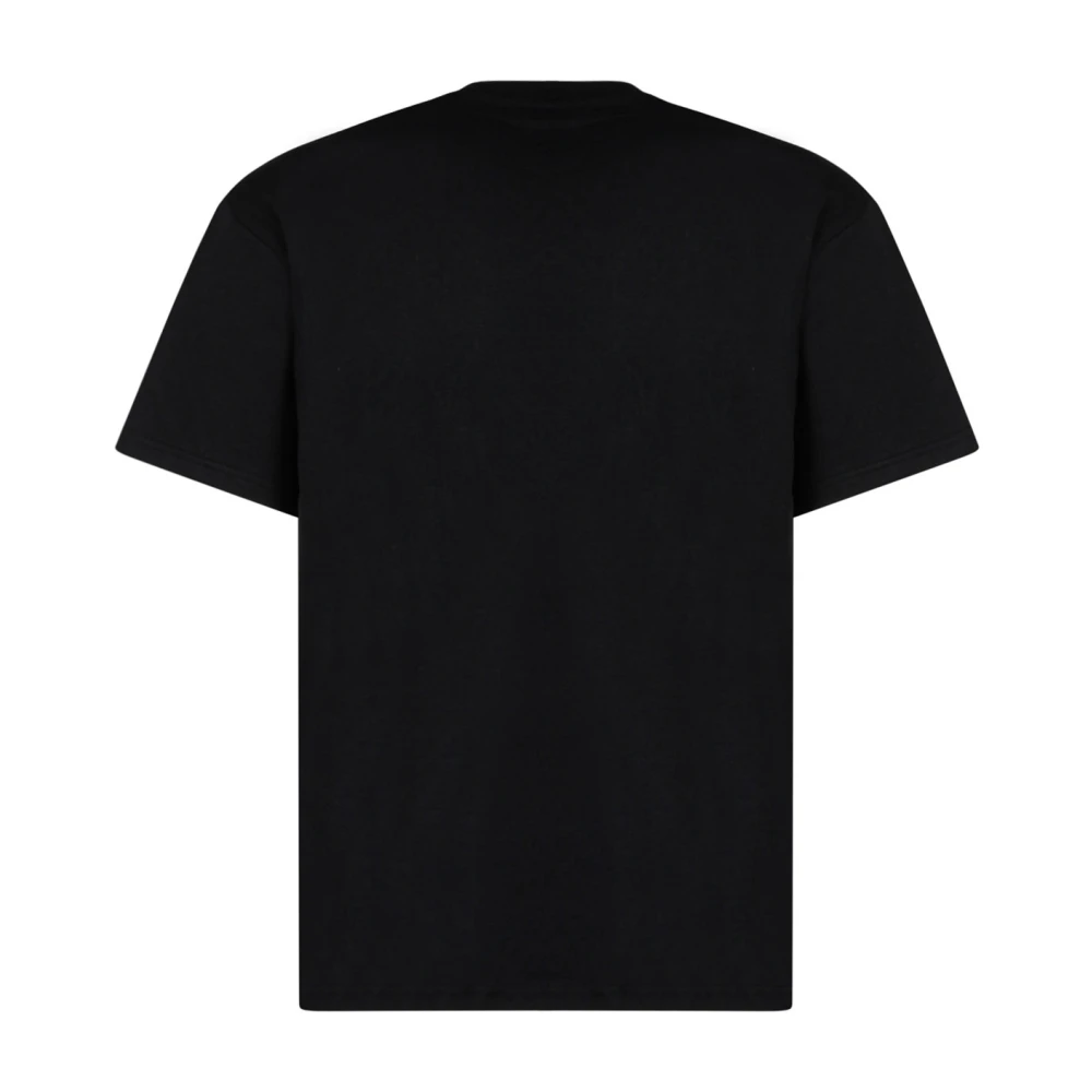 JW Anderson Zwarte Katoenen T-shirt met Anker Patch Black Heren