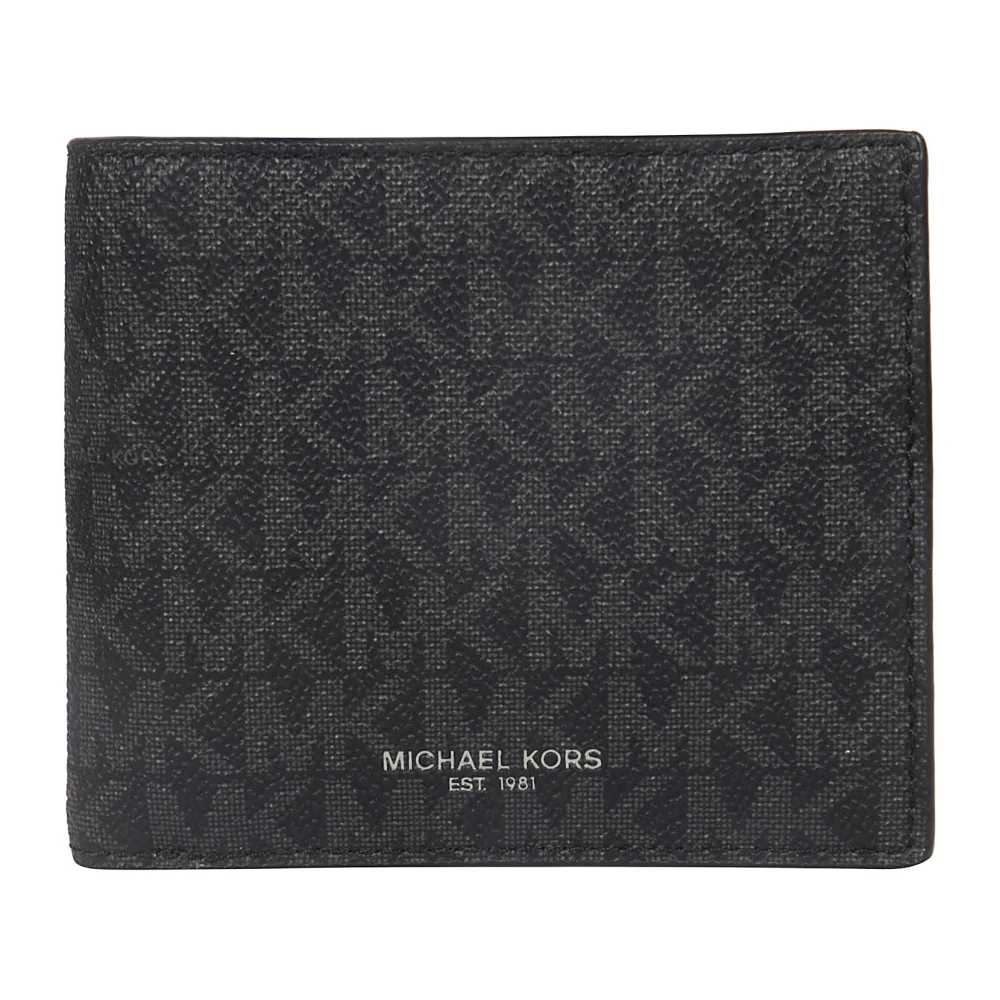 Michael Kors Slanke Lederen Portemonnee Black Heren