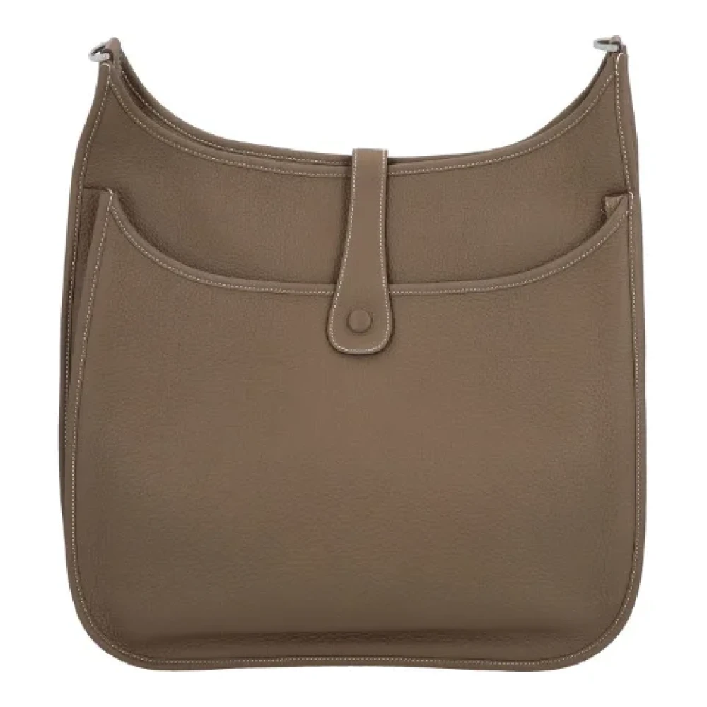 Hermès Vintage Pre-owned Leather shoulder-bags Brown Dames