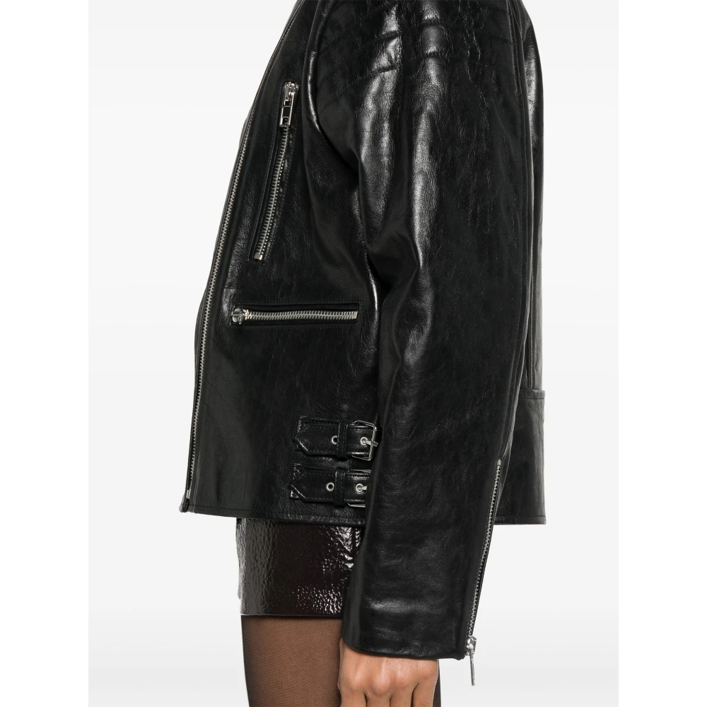Twinset Zwarte Jas Black Dames