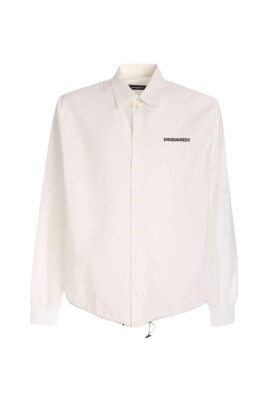 chemise-blanche-avec-logo-et-cordon