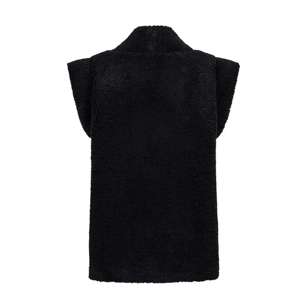 Lofty Manner Alice Gilet Vest Black Dames