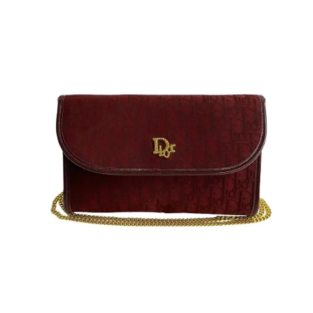 Dior Vintage Pre-owned Canvas dior-bags Red Dames