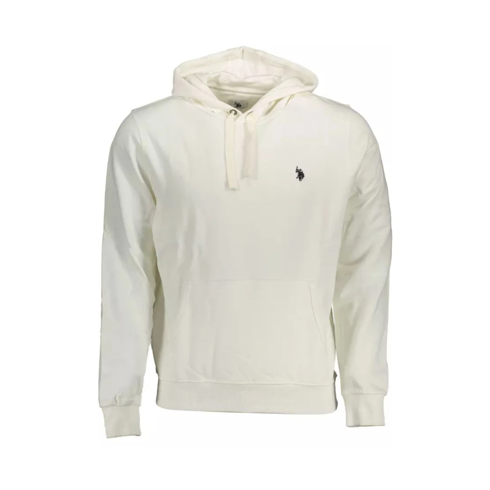 U.s. Polo Assn. Witte Katoenen Hoodie voor Mannen White Heren