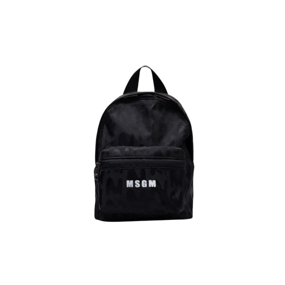 Msgm Mini Logo Rugzak Black Unisex
