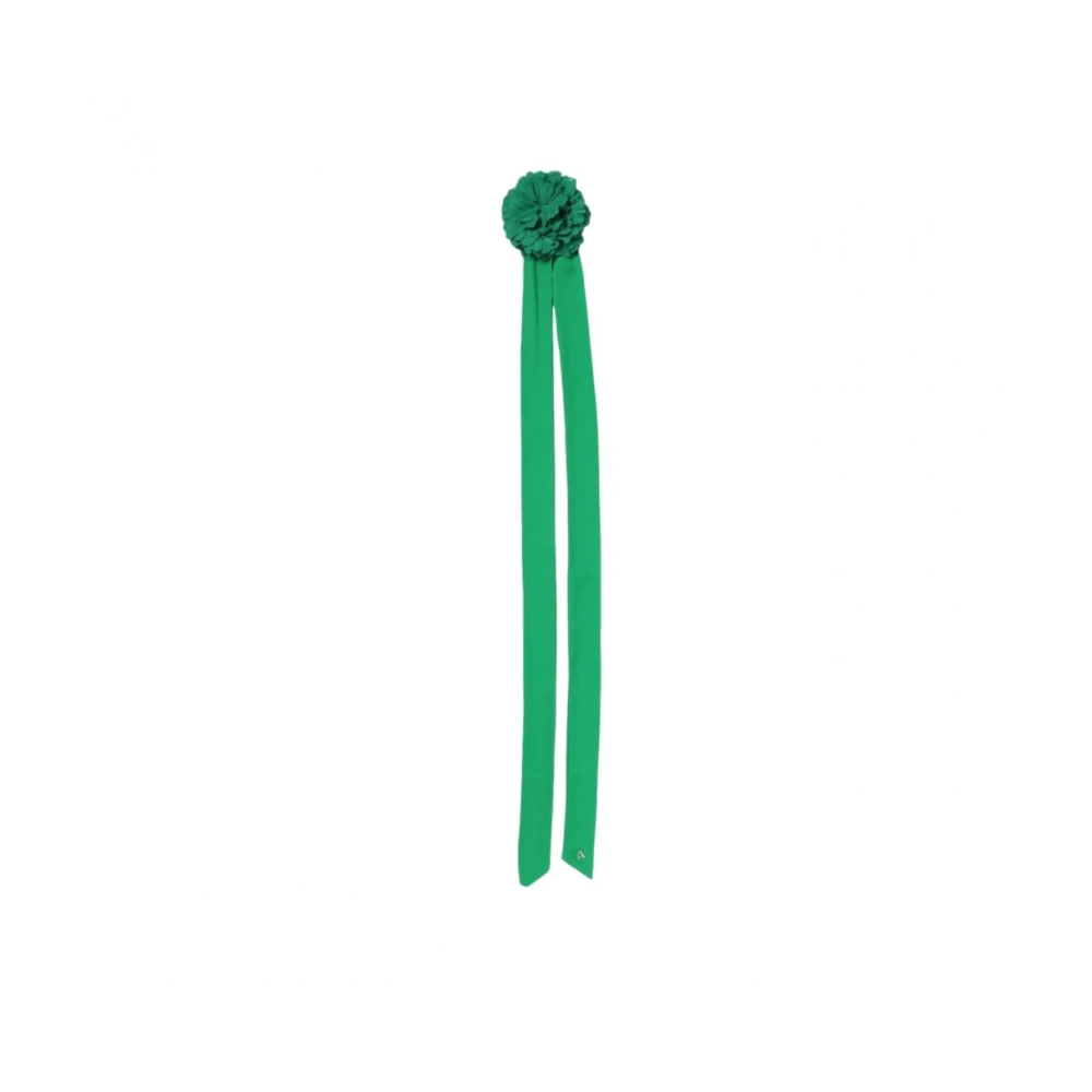 Twinset Women's Green Flower Scarf