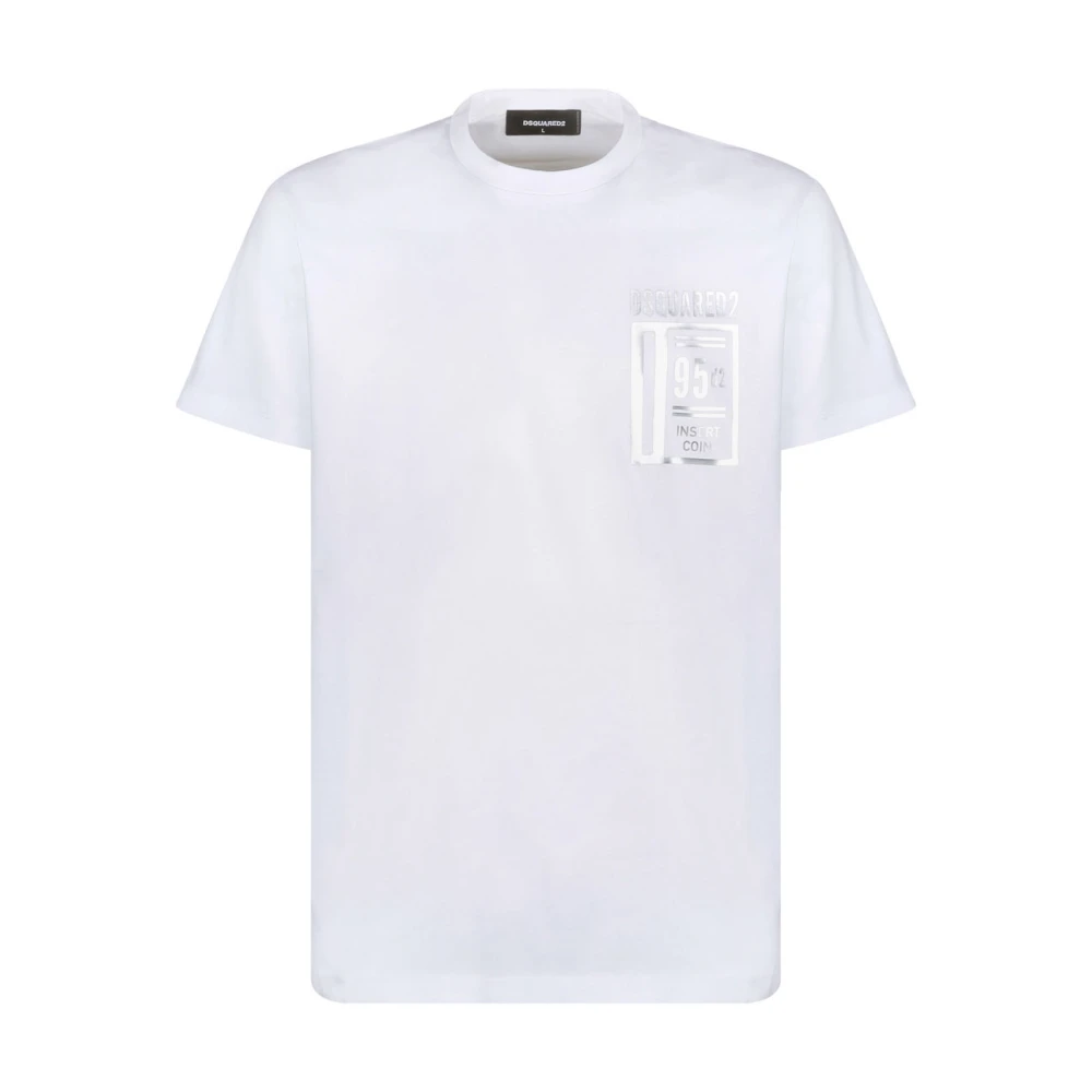 Dsquared2 Men's White Logo Print T-Shirt