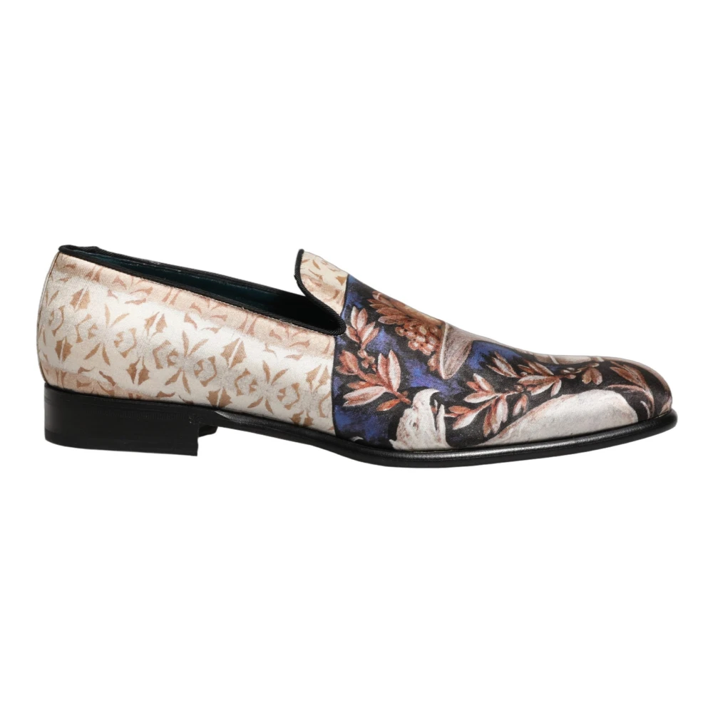 Dolce & Gabbana Herr Multicolor Skor 44 Eu, Läder, Loafers Dress Skor