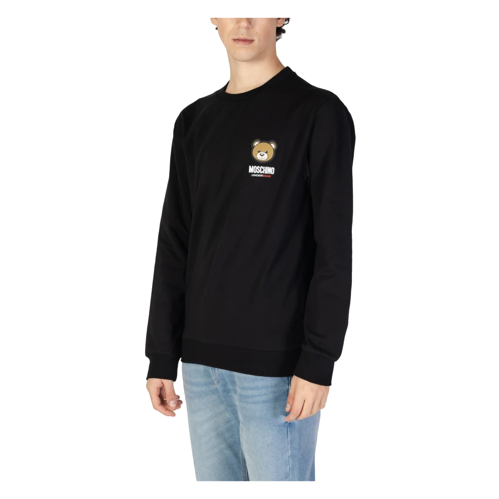 Moschino Heren Sweatshirt Herfst Winter Collectie Black Heren