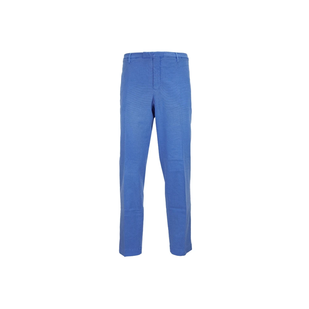 PT Torino Heren Broek met Knoopsluiting Blue Heren