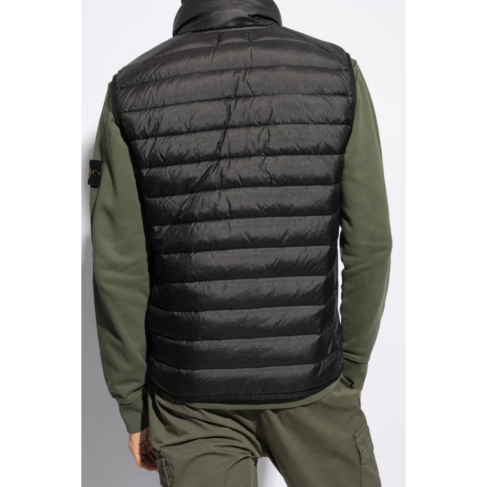 Stone Island Gewatteerd vest Black Heren