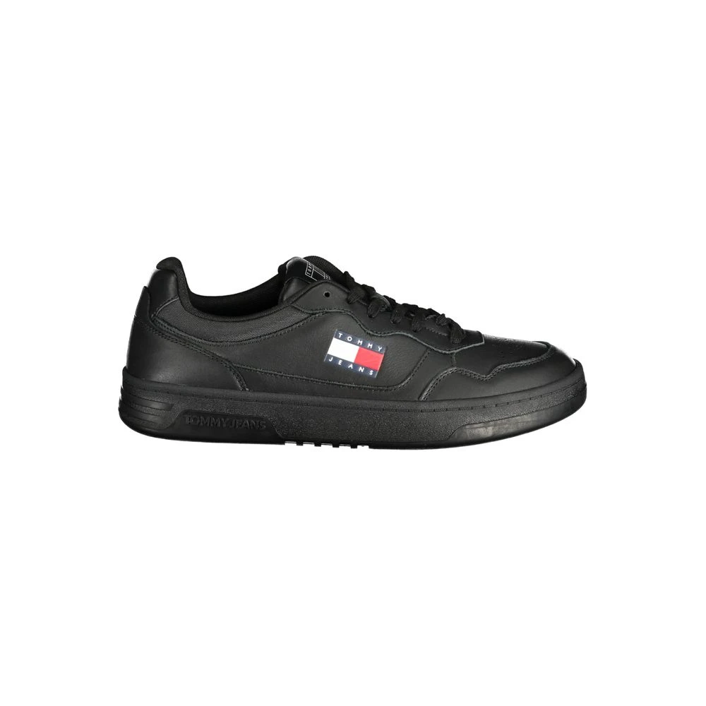 Tommy Hilfiger Men's Black Sneakers,, Polyester Sneaker Size 6 Uk