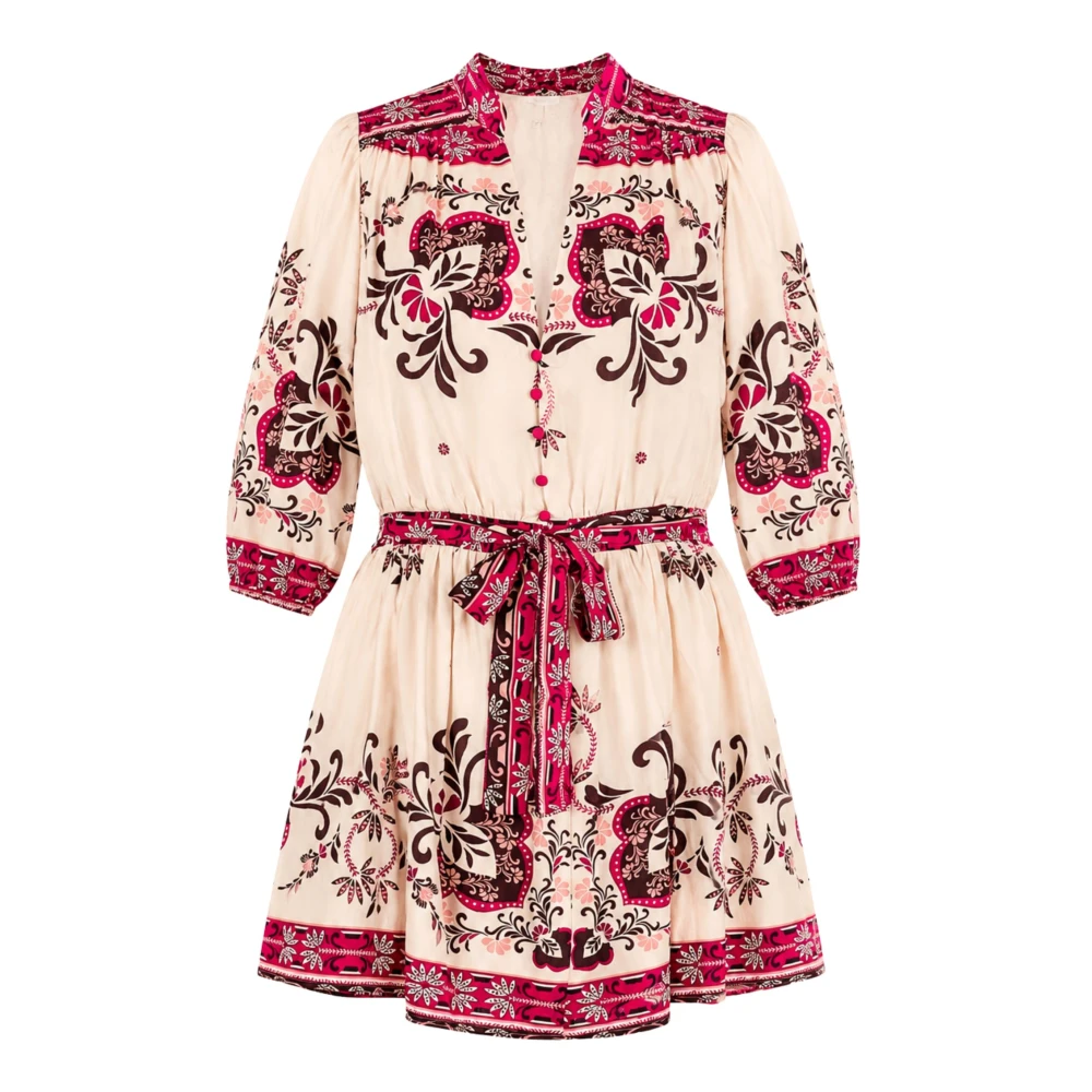 Twinset Women's Multicolor Ornamental Print Short Dress - Short Dresses - Xl - Dresses