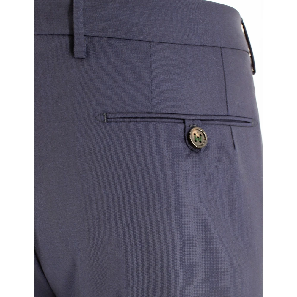 Berwich Slim Fit Herenbroek Italië Blue Heren