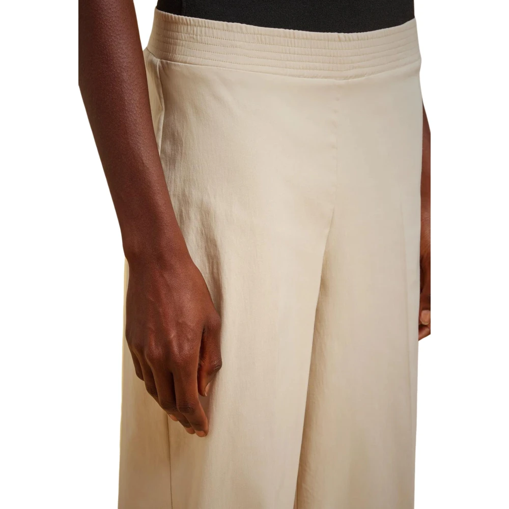 Liviana Conti Beige Broek Slim Fit Viscose Beige Dames