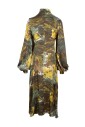 robe-midi-en-soie-multicolore-avec-col-roule