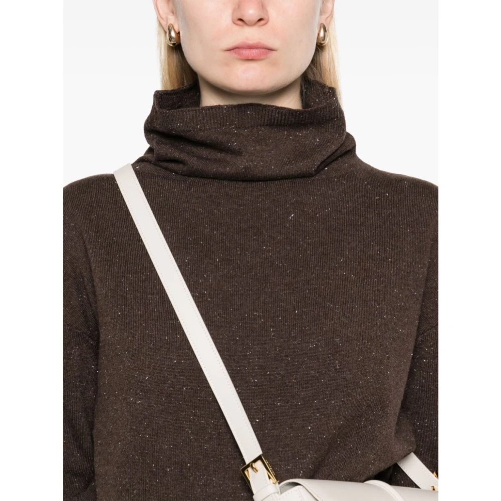 PESERICO Stijlvolle Maglia Top Brown Dames