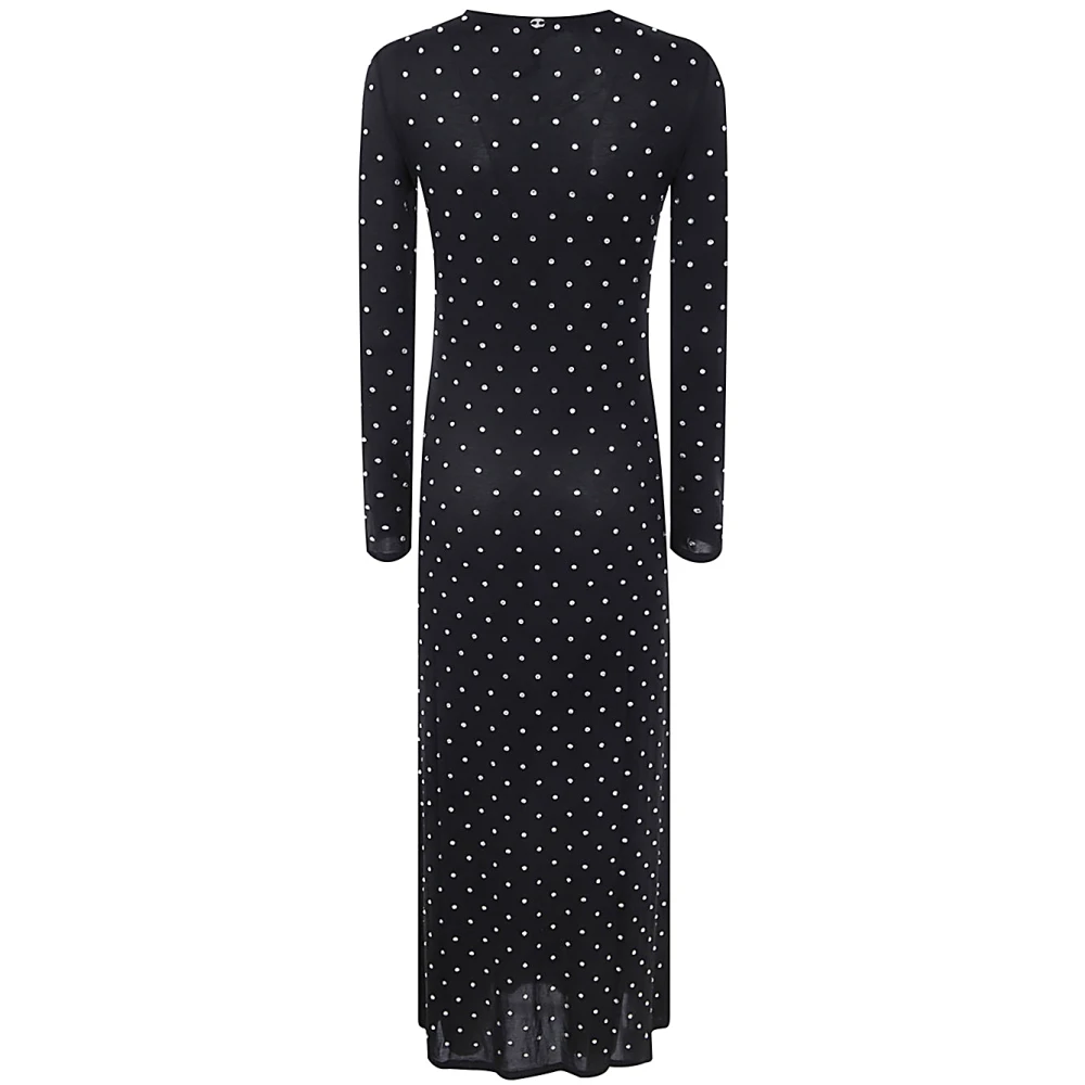 Paco Rabanne Zwarte Second Skin Jersey Kimono Black Dames