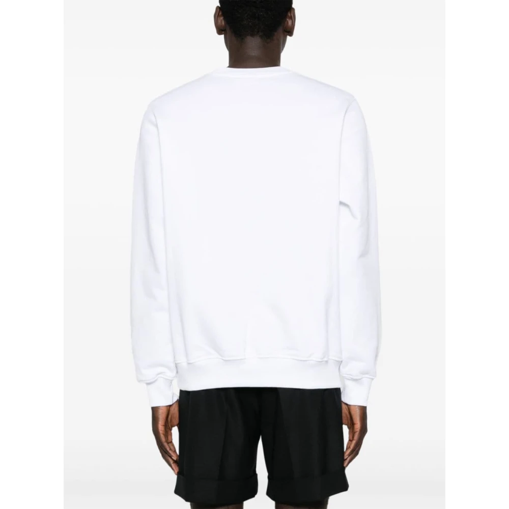 Casablanca Marmeren Beeld Geborduurde Sweater White Heren
