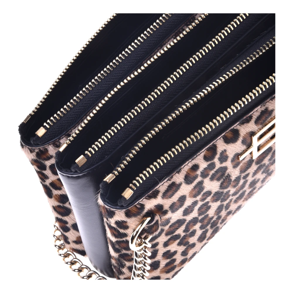 Baldinini Wallet in leopard-print pony skin Multicolor Dames