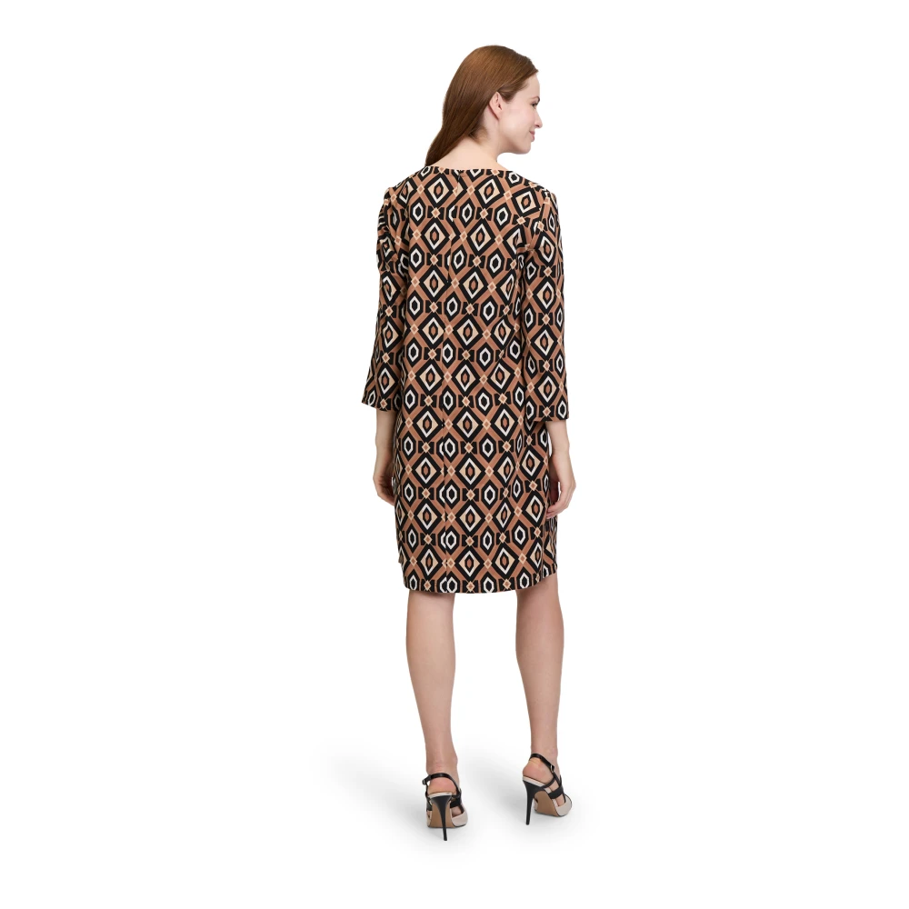 Betty Barclay Elegante bedrukte schede jurk Brown Dames