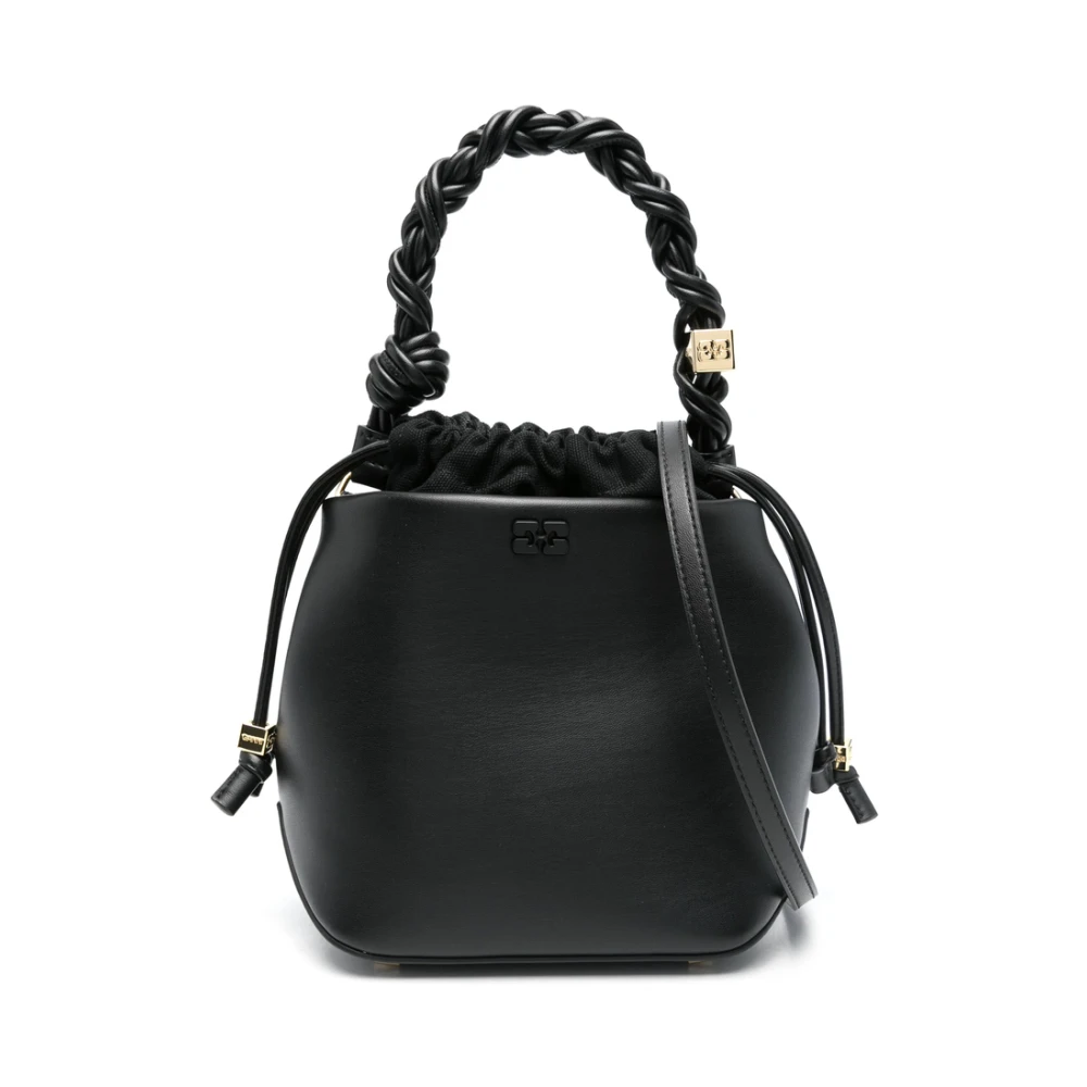 Ganni Women's Black Bou Bucket Bag