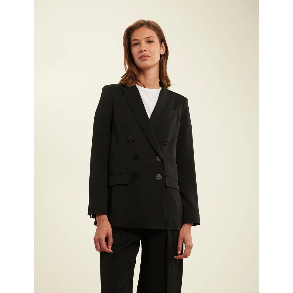 Ines De La Fressange Paris Zwarte Ezio Jas Black Dames