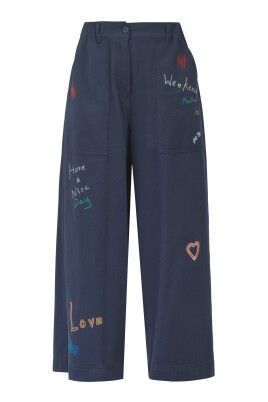 embroidered-drill-pants-with-elastic-waist