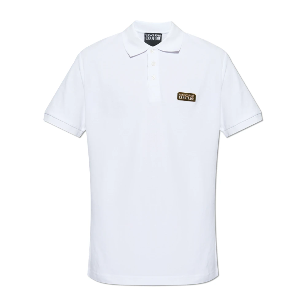 Versace Jeans Couture Polo met logo White Heren