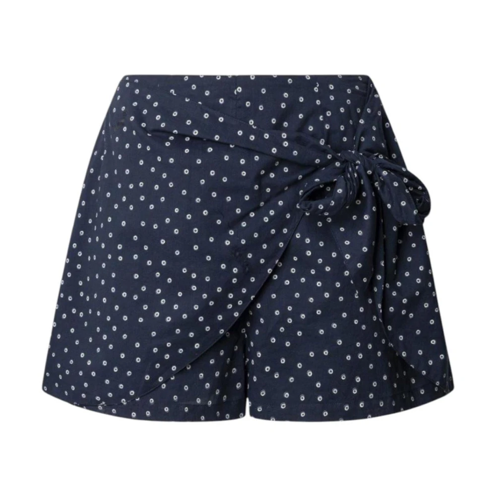 Pepe Jeans Women's Blue Navy Skirt Trousers Damaris - Short Shorts - S - Shorts