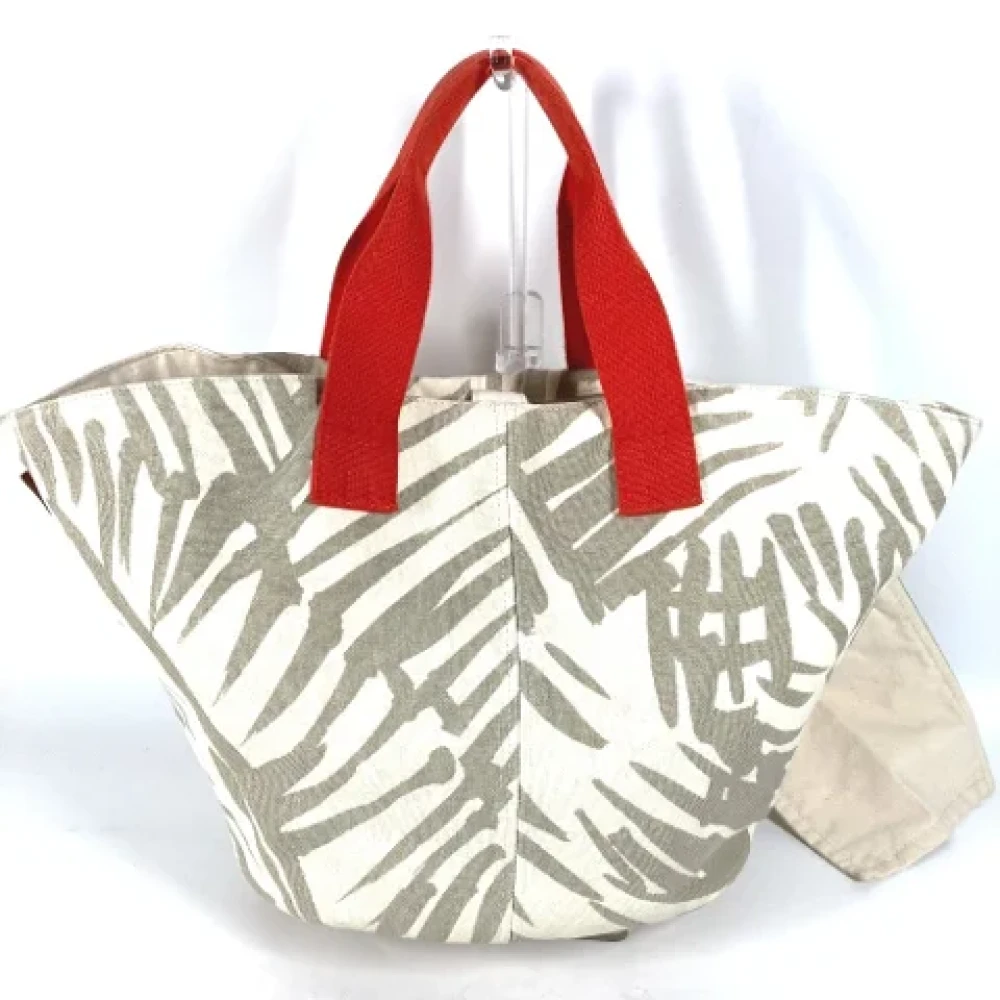 Hermès Vintage Pre-owned Fabric shoulder-bags Beige Dames