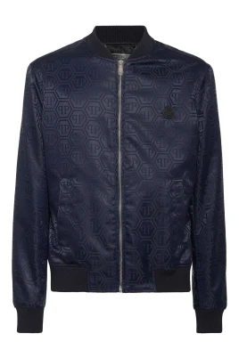 Nylon Bomber Jacquard Monogram