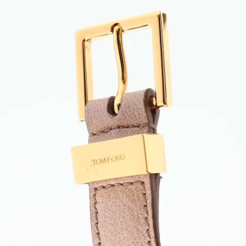 Tom Ford Pre-owned Leather wallets Beige Dames