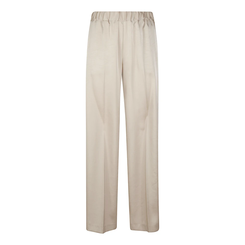P.a.r.o.s.h. Women's Beige Paky Wide Leg Pant - Wide Trousers - Xs - Trousers
