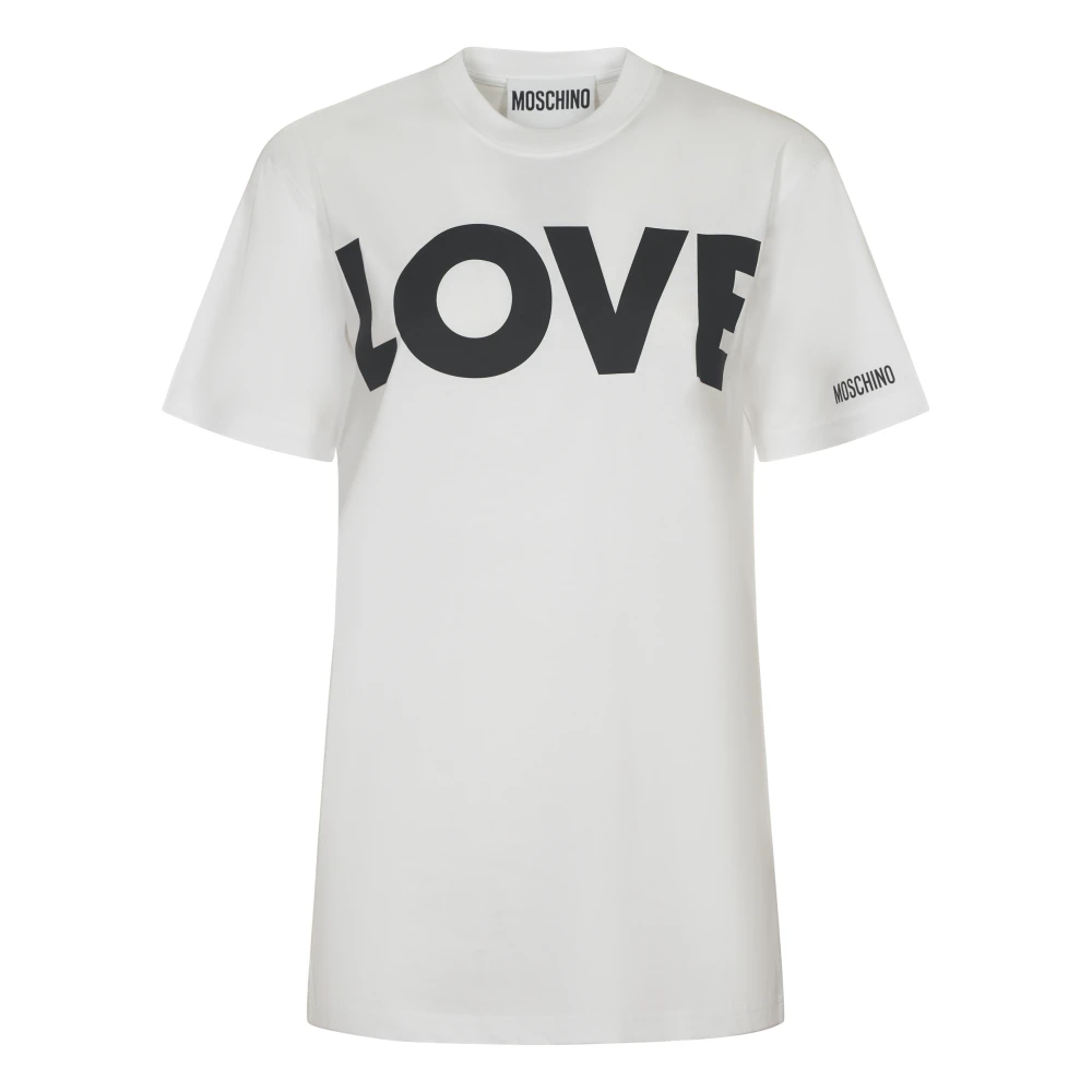 Moschino Stijlvolle T-shirts en Polos White Dames