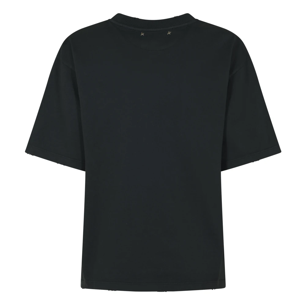 Golden Goose Crystal Collar T-shirt Black Dames