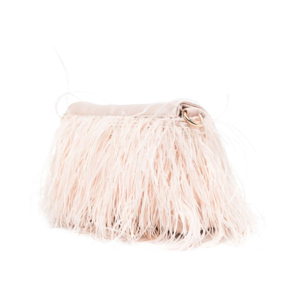 Liu Jo Blush Pink Foldover Chain-Strap Tas Pink Dames