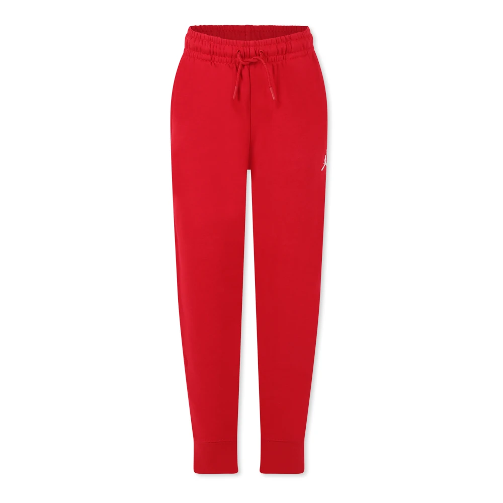 Jordan Röda sportiga byxor med elastisk midja Red, Unisex