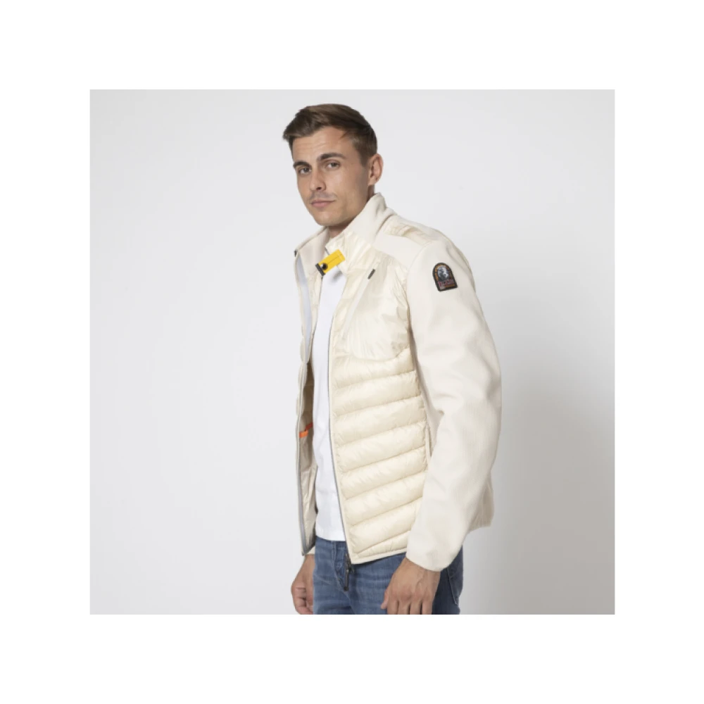 Parajumpers Beige Gewatteerde Bicolor Jas Beige Heren