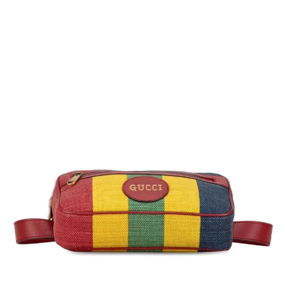 Gucci Vintage Pre-owned Canvas gucci-bags Red Dames
