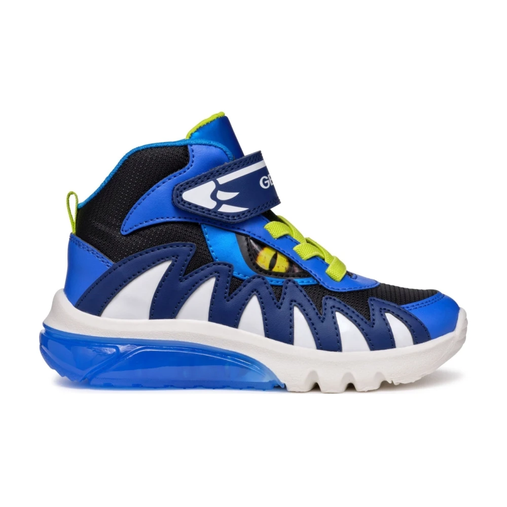 Geox Boys Blue Kids Sneakers, 35 Eu, Kids Boots Ciberdron Style