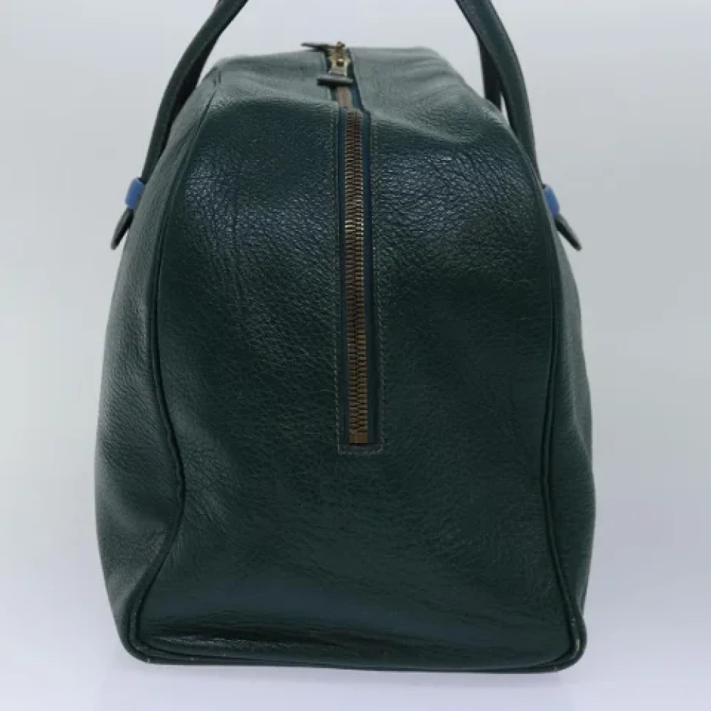 Hermès Vintage Pre-owned Leather handbags Green Dames
