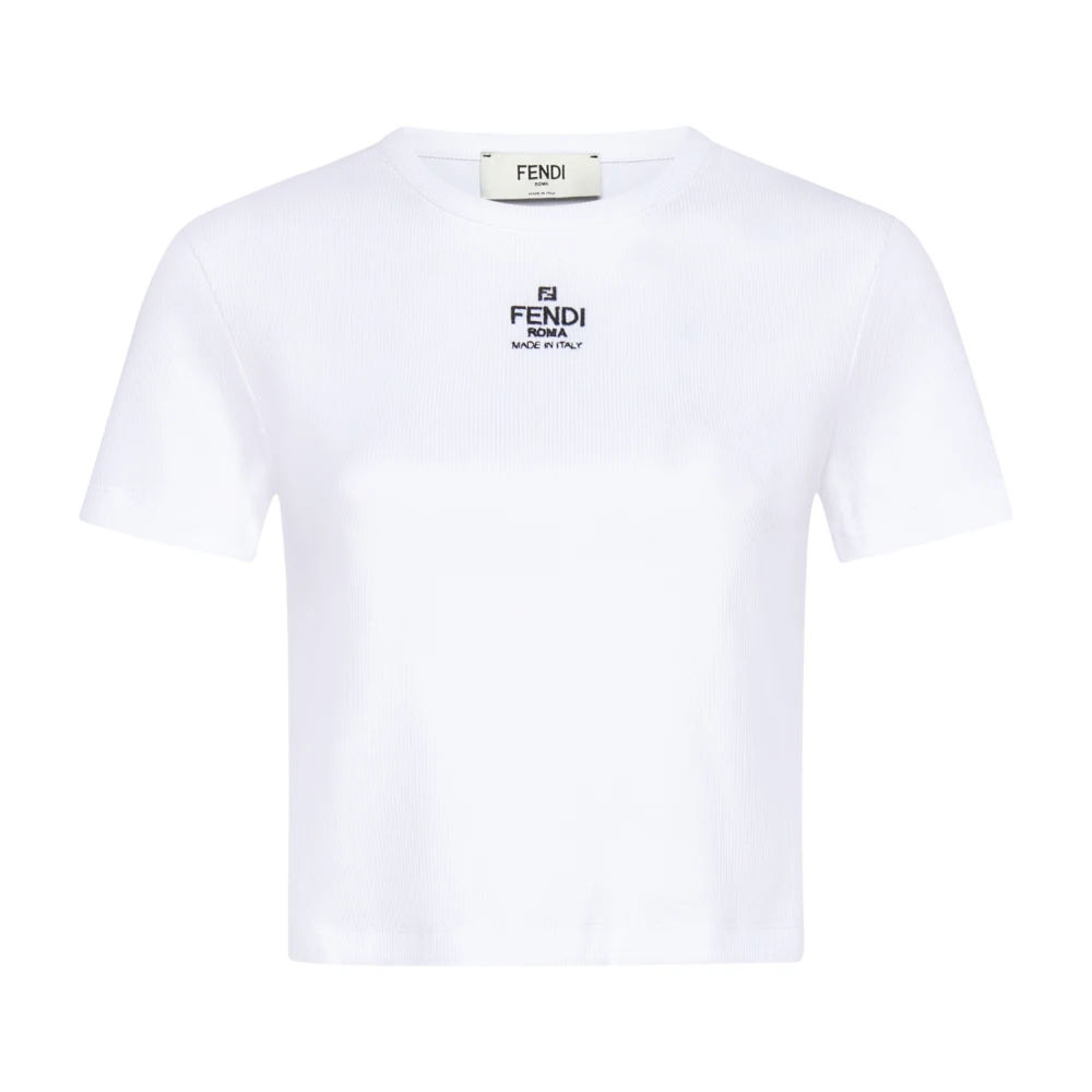 Fendi Witte T-shirts en Polos White Dames