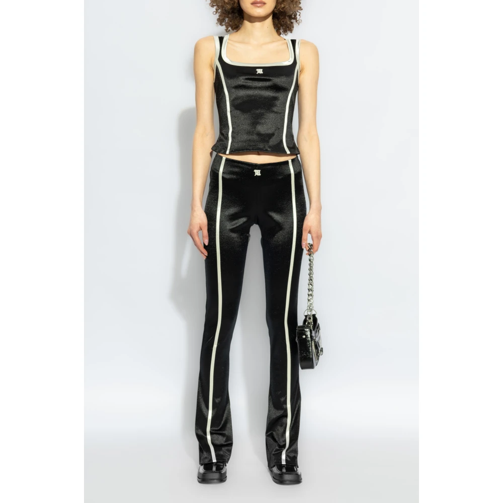 Misbhv Wijde broek Black Dames