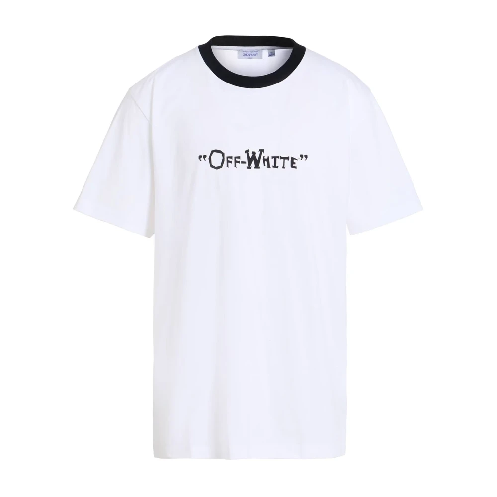 Off White Men's White Logo T-Shirt - Off - T-Shirts - Xl - Tops