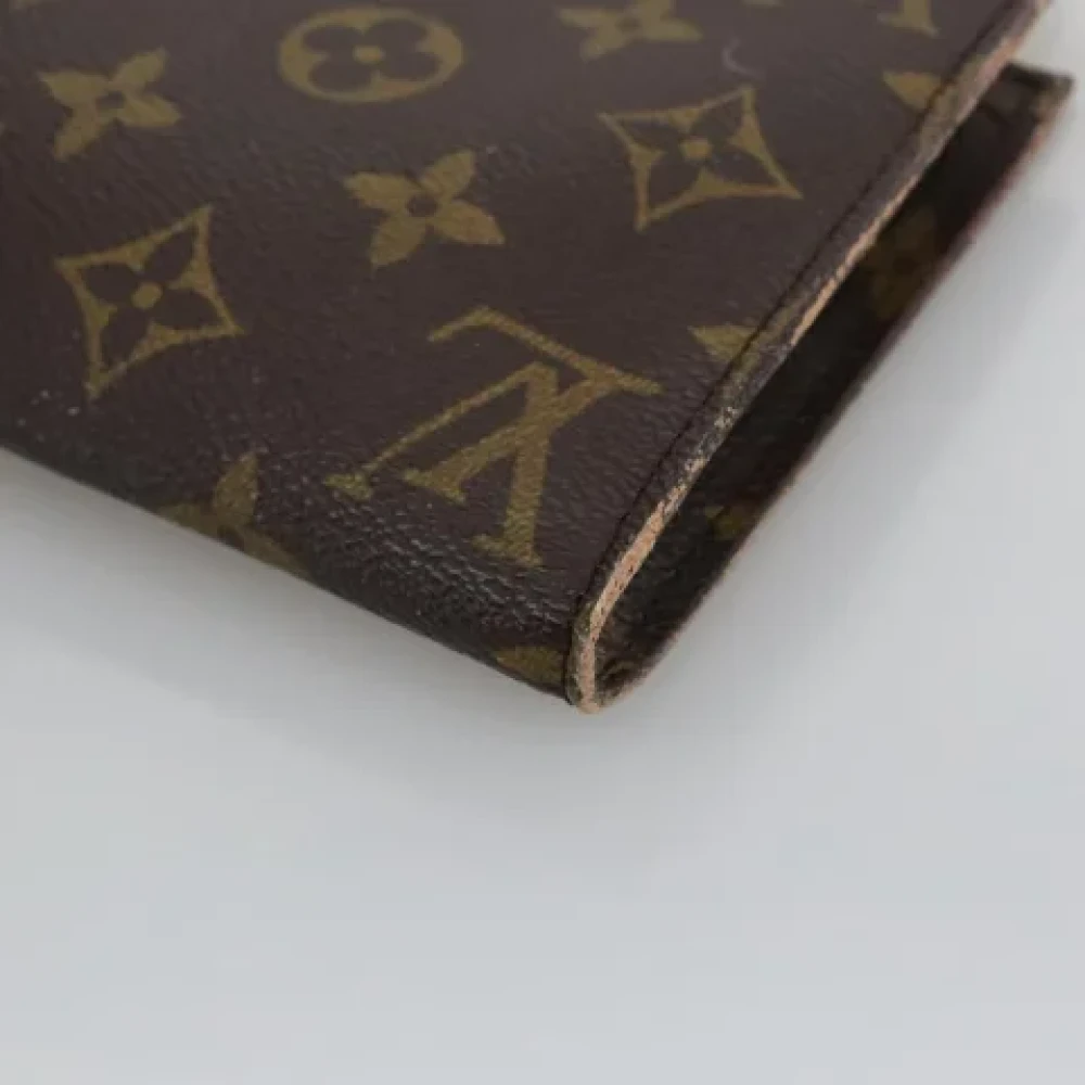 Louis Vuitton Vintage Pre-owned Canvas clutches Brown Dames