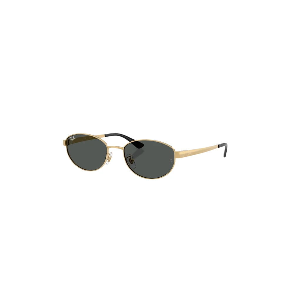 Ray-Ban Women's Gold Oval Polished Arista Dark Grey Rb3774d - Image 8